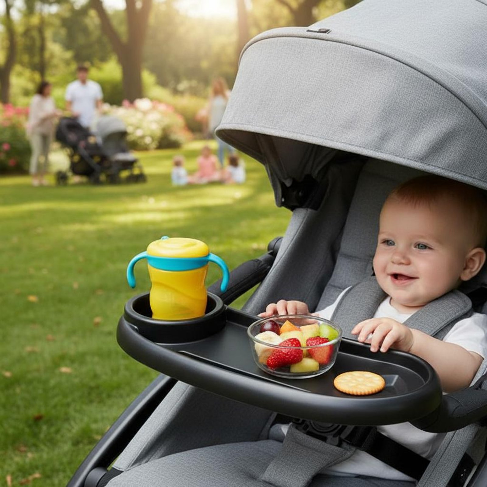 Baby Food Tray - Vassoio porta cibo per passeggino, universale,