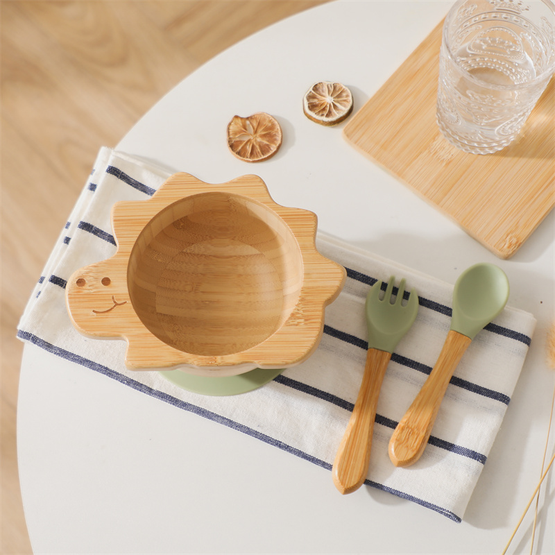 Baby Food Grater - Set di stoviglie in legno per