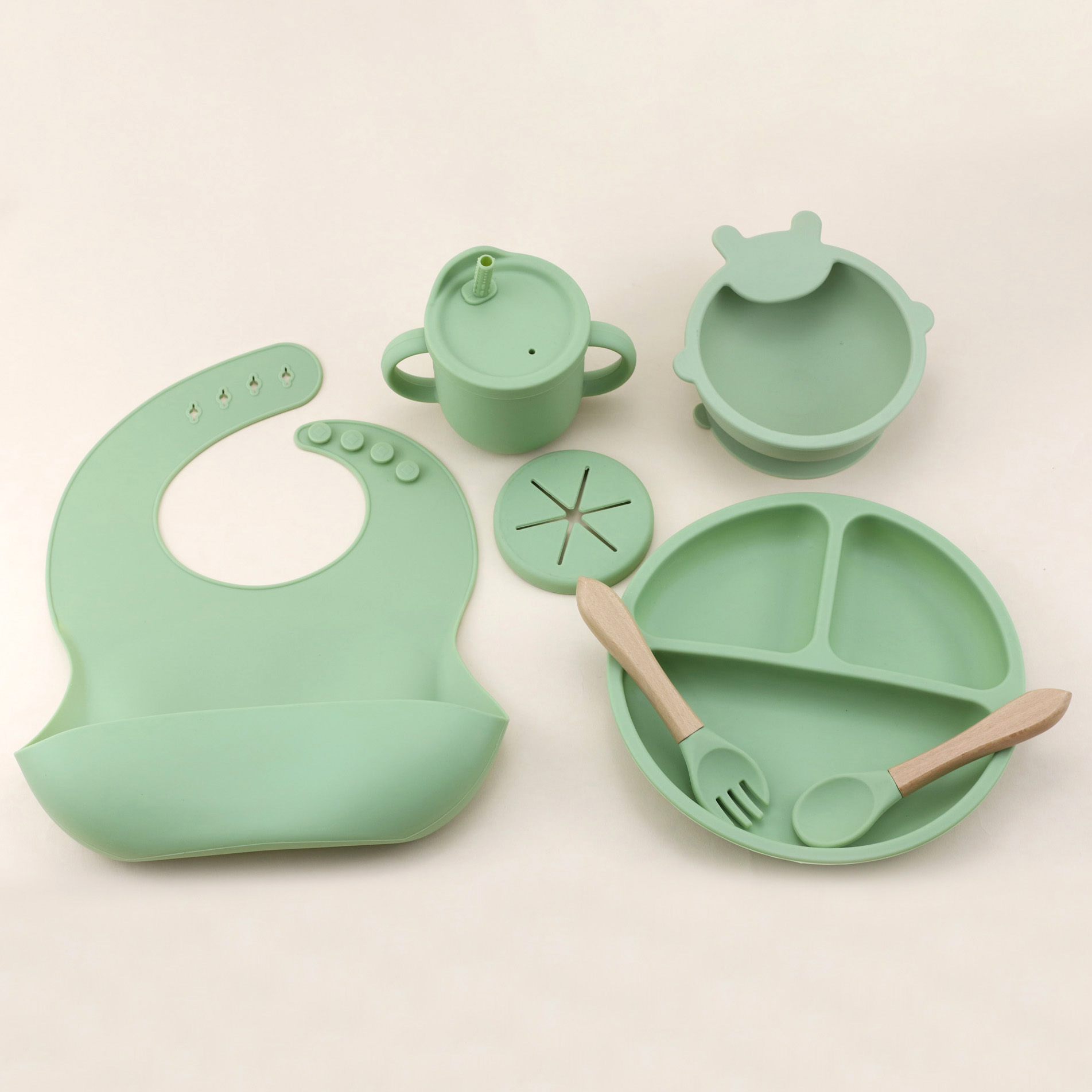 Silicone Suction Bowl - Set di stoviglie in silicone da