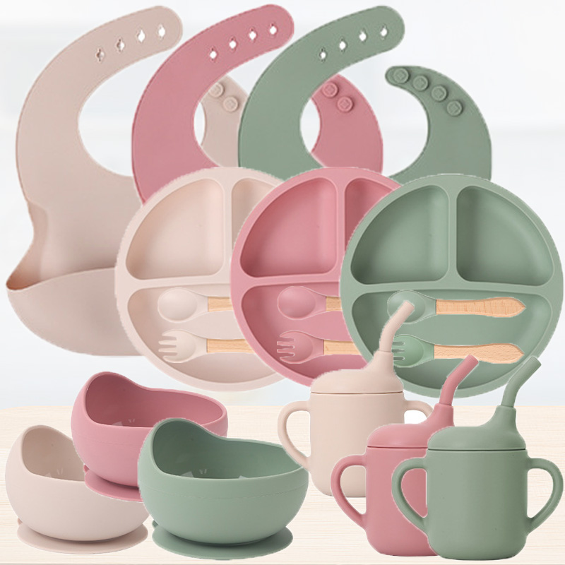 Baby Food Guide - Set di stoviglie in silicone per
