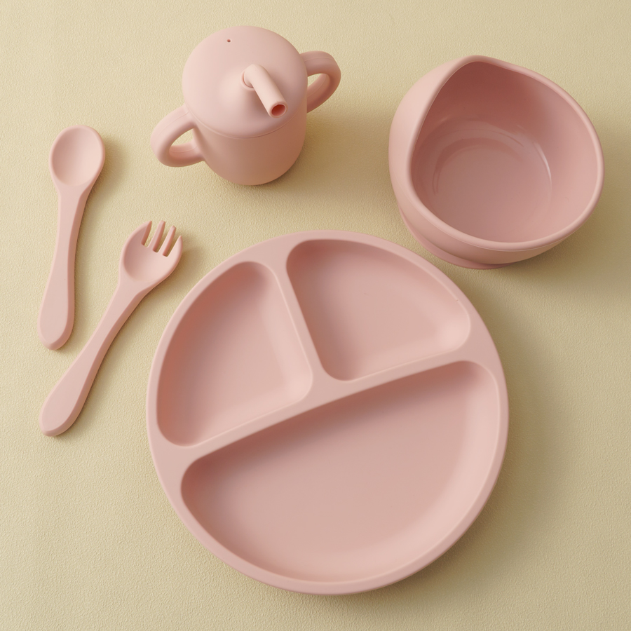Silicone Suction Bowl - 5PCS Set di stoviglie in silicone