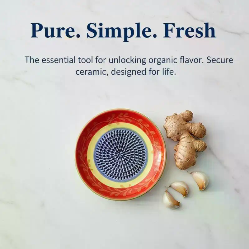 Baby Food Grater - Grattugia per Zenzero in Ceramica 2-in-1,
