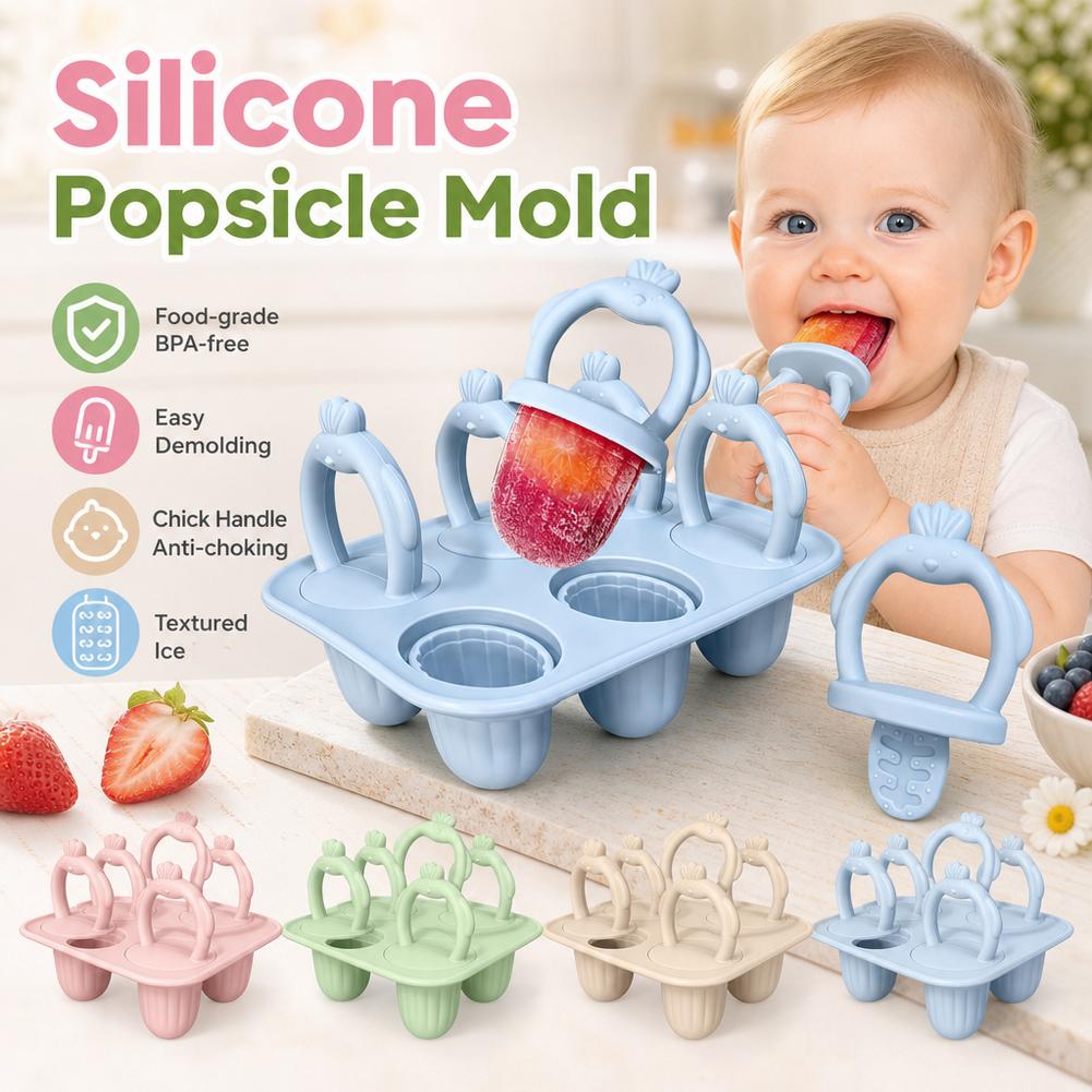 Baby Food Homemade - Set di 6 Stampi in Silicone