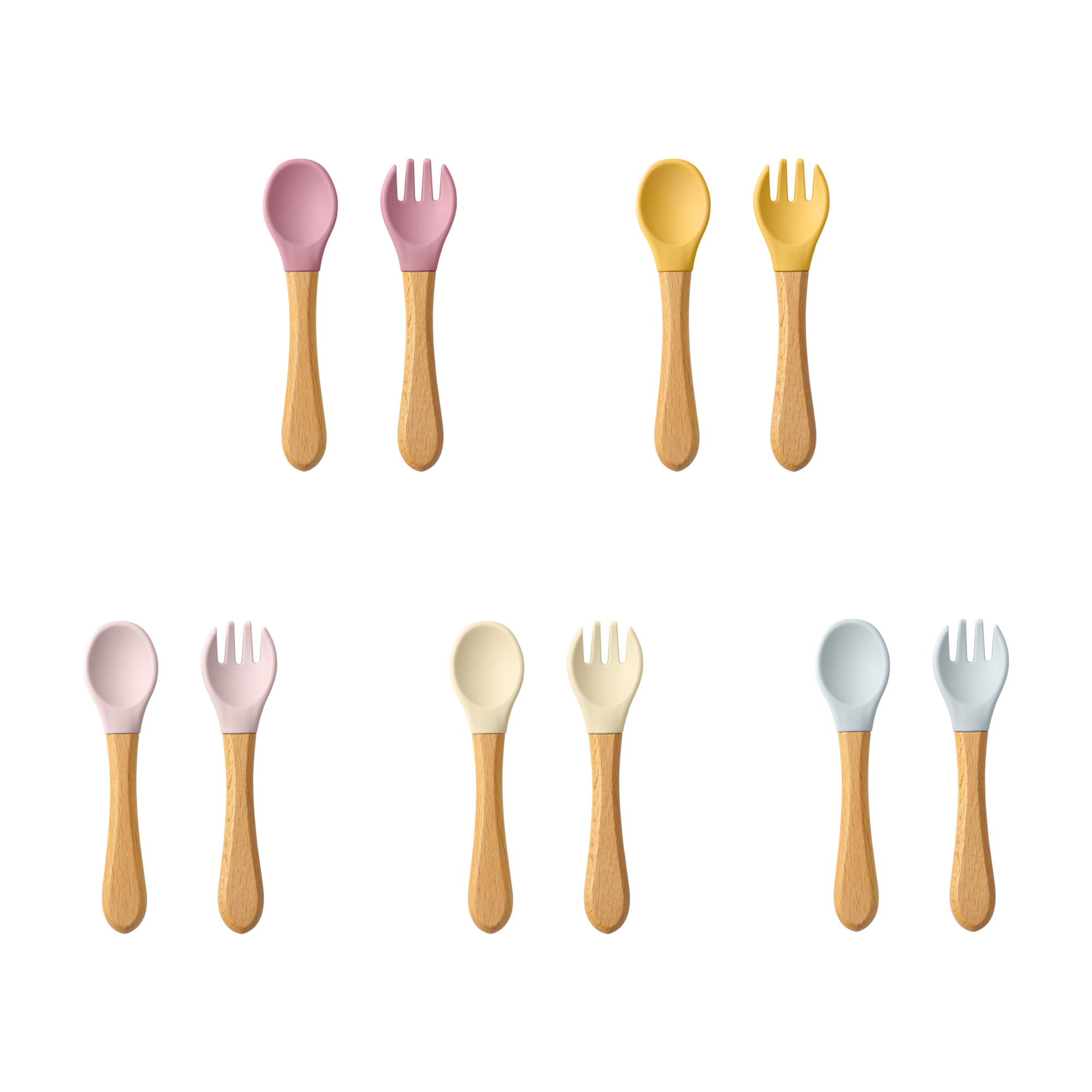 Baby Food Guide - 2PCS Cucchiai per l'apprendimento del bambino