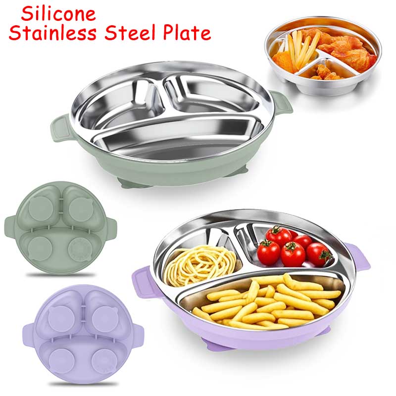 Silicone Suction Bowl - Piatto per l'alimentazione del bambino Piatto