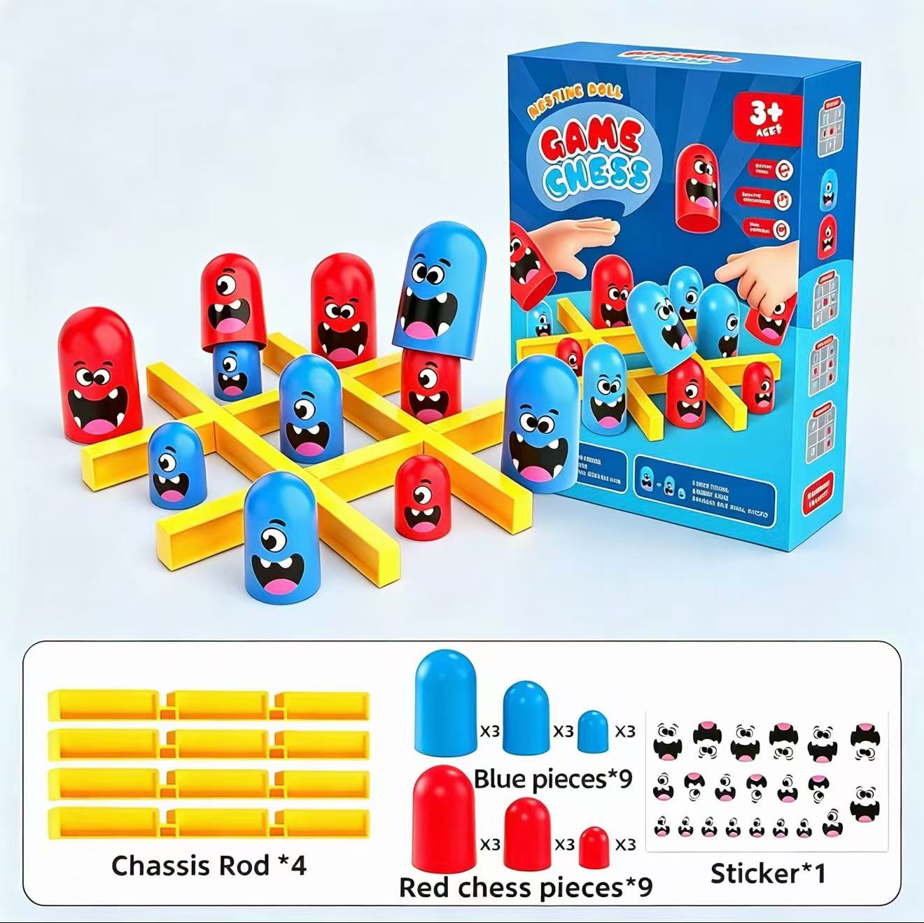 Baby Food Eat - Gioco da Tavolo Tic-Tac-Toe con Bicchieri