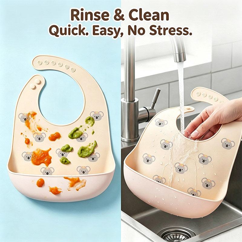Bavaglino in silicone per l'al - Baby Food Eat recensione e prezzo
